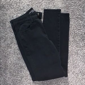 American Eagle Black Hi Rise Jeggings